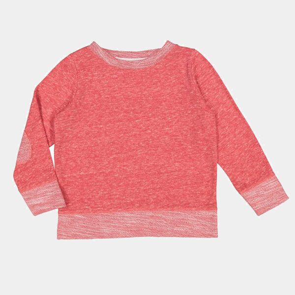 Toddler Harborside Melange French Terry Crewneck with Elbow Patches Thumbnail