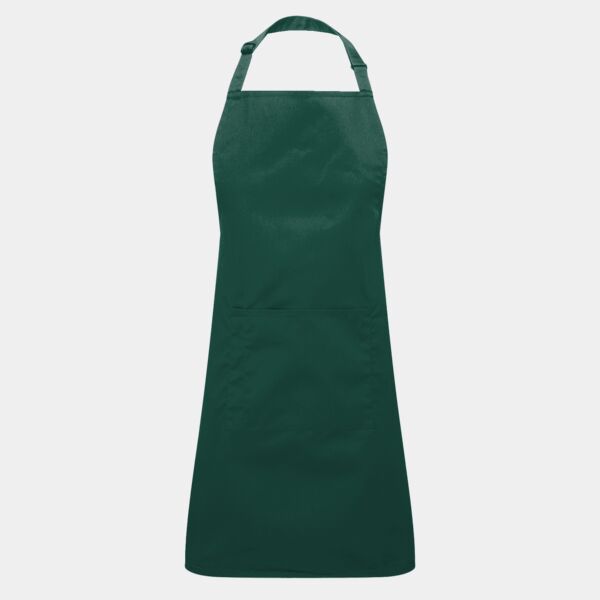 Unisex 'Colours' Recycled Bib Apron with Pocket Thumbnail