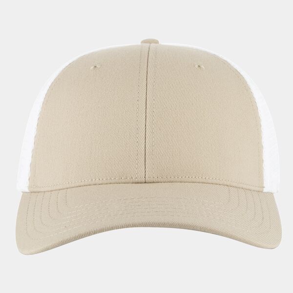 OTTO CAP "OTTO FLEX" Fitted 6 Panel Low Profile Mesh Back Trucker Hat Thumbnail