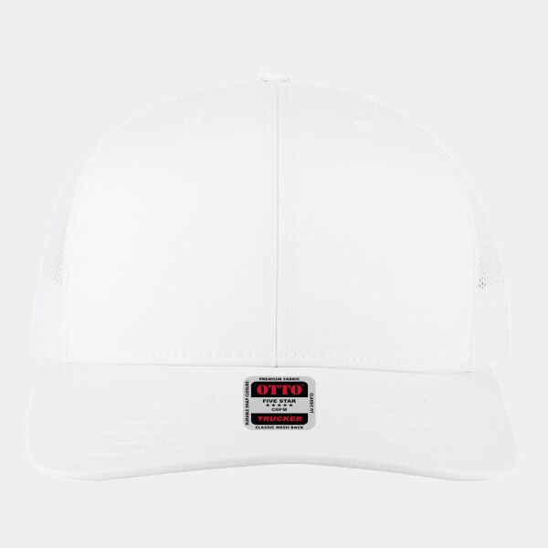 OTTO CAP 6 Panel Mid Profile Mesh Back Trucker Hat Thumbnail
