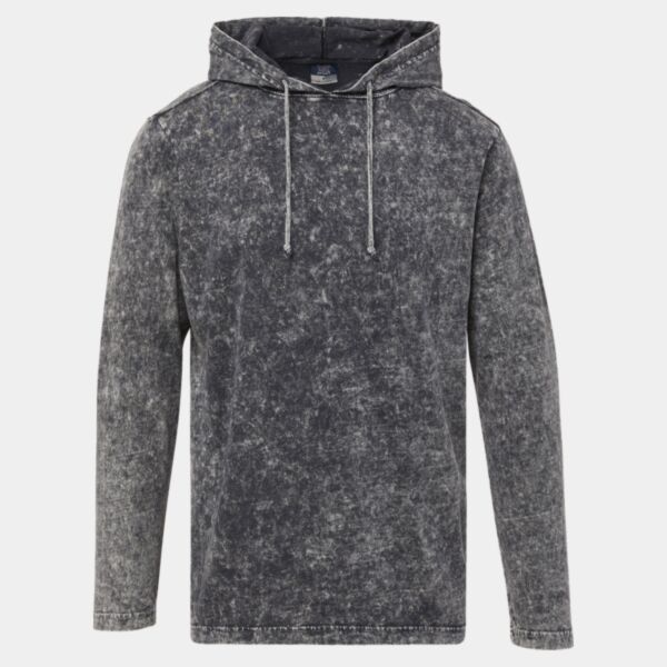 Loco Mineral Wash Hooded Long Sleeve T-Shirt Thumbnail