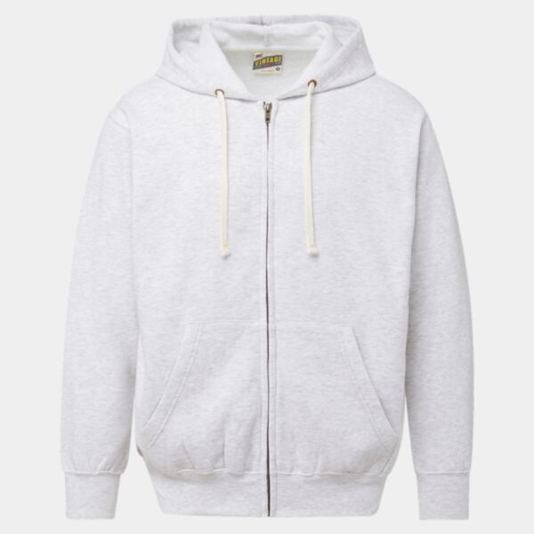 Unisex Vintage Fleece Full-Zip Hooded Sweatshirt Thumbnail
