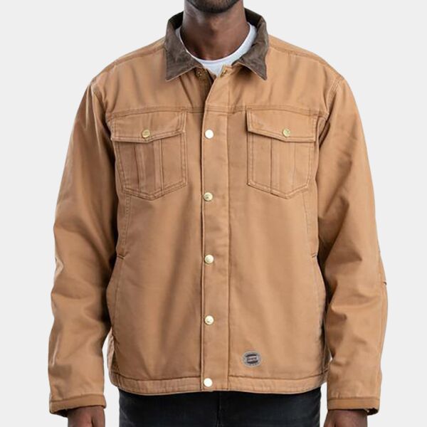 Tall Vintage Washed Sherpa-Lined Work Jacket Thumbnail
