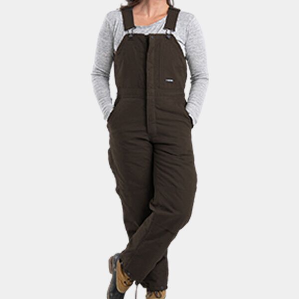 Ladies' Softstone Duck Insulated Bib Overall Thumbnail