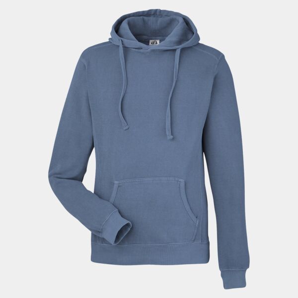 Unisex Pigment Dyed Fleece Hooded Sweatshirt Thumbnail