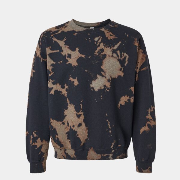 Essential Fleece Bleach Wash Crewneck Sweatshirt Thumbnail