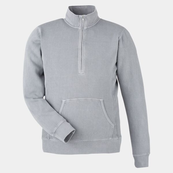 Unisex Pigment-Dyed Fleece Quarter-Zip Pullover Thumbnail