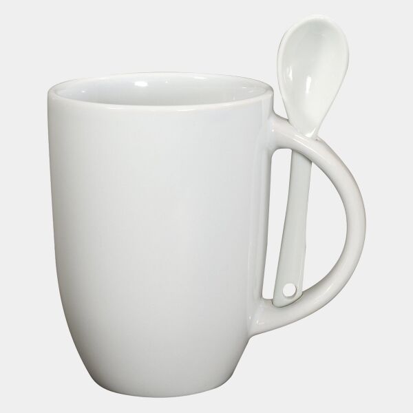 12oz Dapper Ceramic Mug With Spoon In Mailer Thumbnail