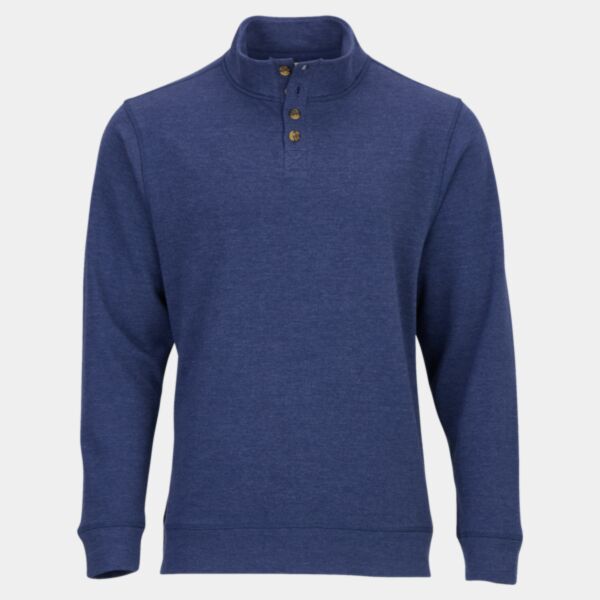 Men's French Terry Button Pullover Thumbnail