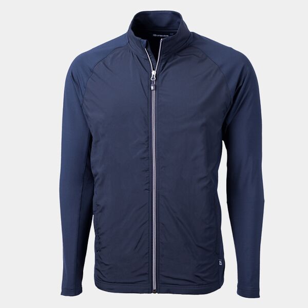 Cutter & Buck Adapt Eco Knit Hybrid Recycled Mens Big & Tall Full Zip Jacket Thumbnail