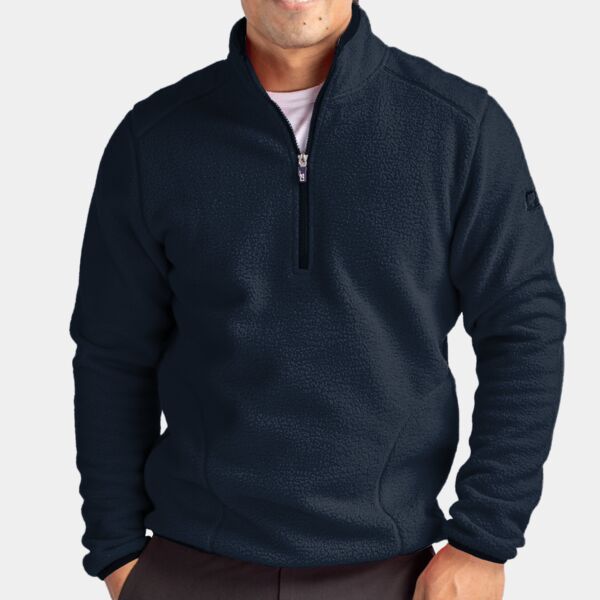 Cutter & Buck Cascade Eco Sherpa Fleece Mens Big & Tall Quarter Zip Jacket Thumbnail
