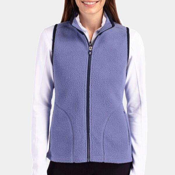 Cutter & Buck Cascade Eco Sherpa Fleece Womens Vest Thumbnail