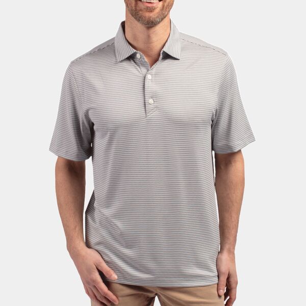 Cutter & Buck Forge Eco Double Stripe Stretch Recycled Mens Polo Thumbnail
