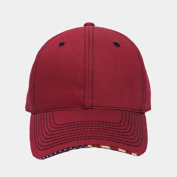 Structured Twill W/Flag Sandwich Visor Thumbnail