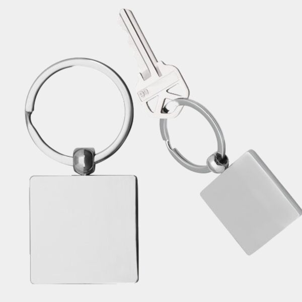 Square Metal Keychain Thumbnail