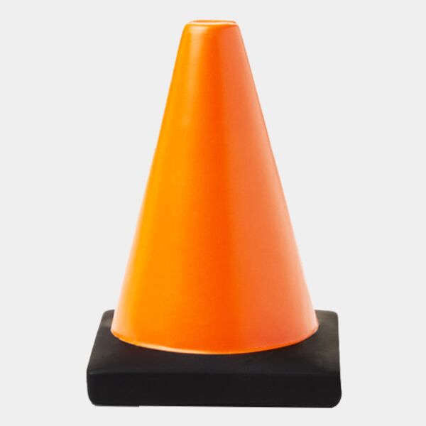 Construction Traffic Cone Shape Stress Ball Thumbnail