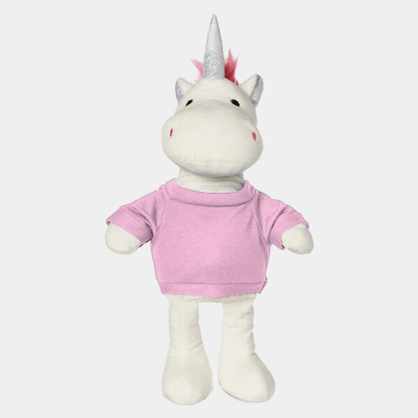8.5" Plush Unicorn With T-Shirt Thumbnail