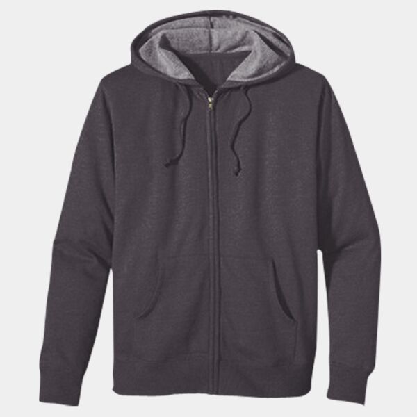 Unisex Heathered Full-Zip Hooded Sweatshirt Thumbnail