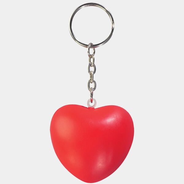 Heart Shape Stress Ball Keychain Thumbnail
