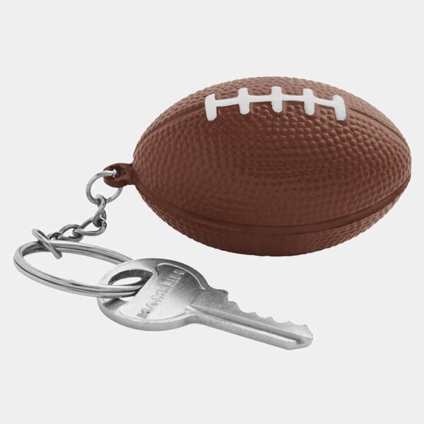 Football Shape Stress Ball Keychain Thumbnail