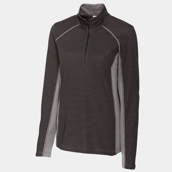 Clique Ice Pique Colorblock Womens Half Zip Tech Pullover Thumbnail