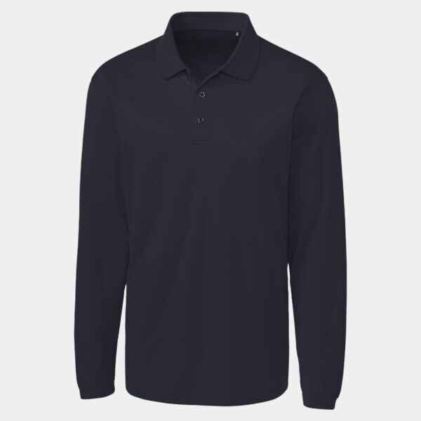 Clique Ice Pique Mens Long Sleeve Tech Polo Thumbnail