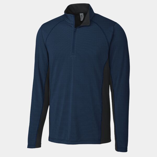 Clique Ice Pique Colorblock Mens Half Zip Tech Pullover Thumbnail