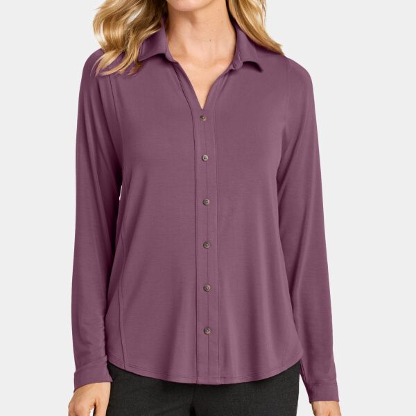 Women's Luxe Knit Button Tunic Thumbnail