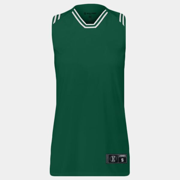 Ladies Retro Basketball Jersey Thumbnail
