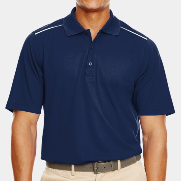 Men's Radiant Performance Piqué Polo with Reflective Piping Thumbnail