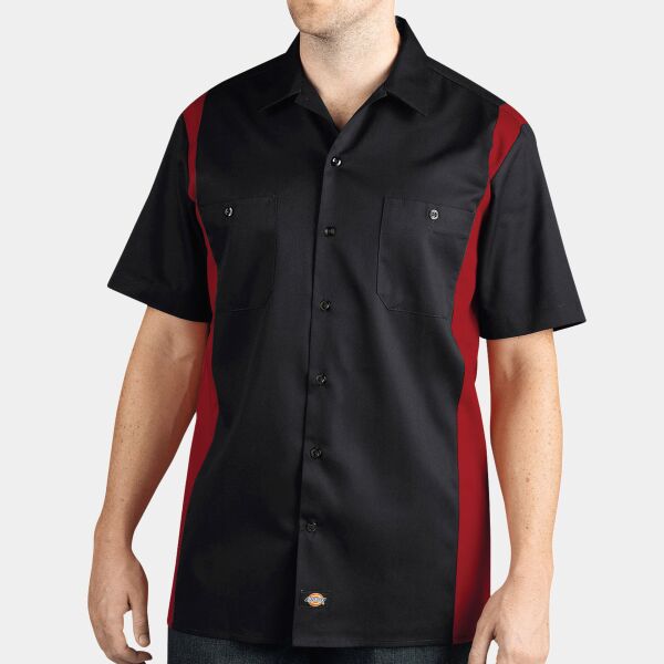 Two-Tone Short-Sleeve Work Shirt Thumbnail