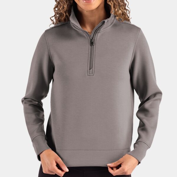 Cutter & Buck Roam Epic Versatility Recycled Womens Quarter Zip Pullover Thumbnail