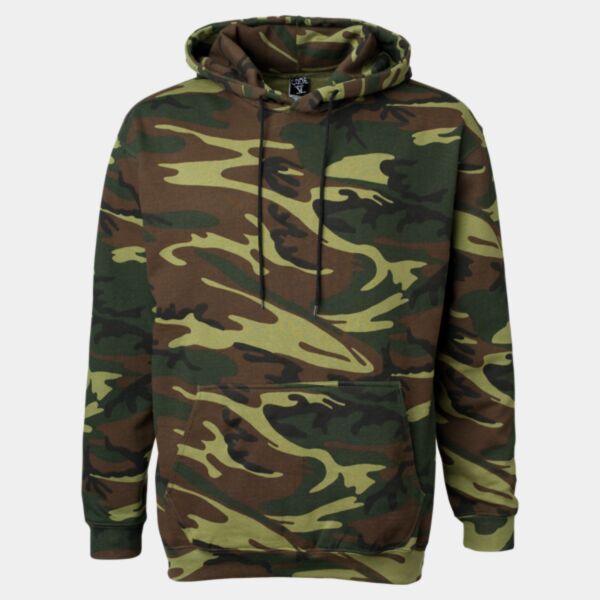 Unisex Camo Fleece Hoodie Sweatshirt Thumbnail