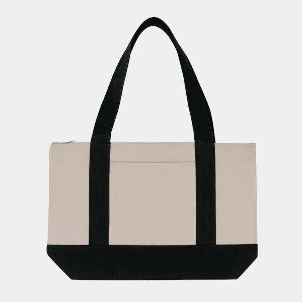 LB LRG ZIPPER COTTN CANVS TOTE Thumbnail