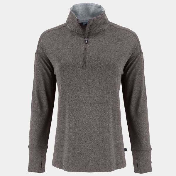 Cutter & Buck Forge Recycled Four-Way Stretch Womens Quarter Zip Pullover Thumbnail