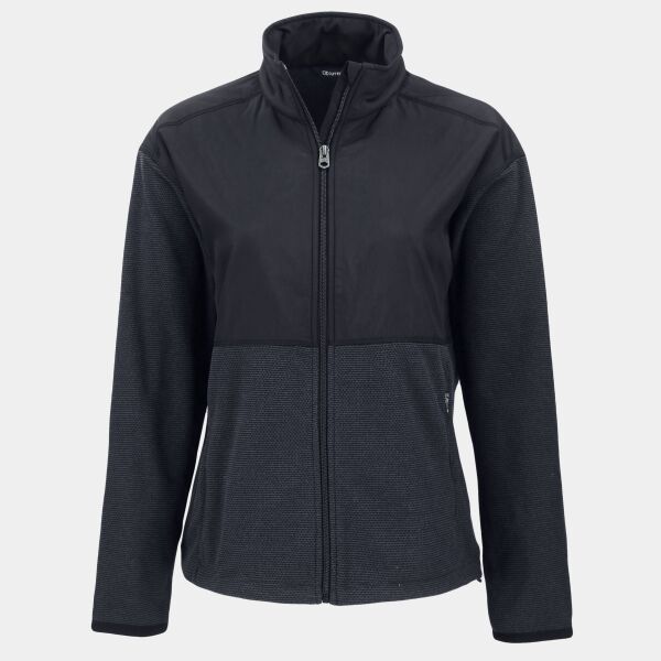 Cutter & Buck Hunts Point Recycled Fleece Womens Hybrid Full Zip Jacket Thumbnail
