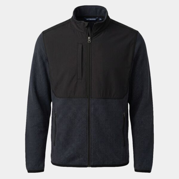 Cutter & Buck Hunts Point Recycled Fleece Mens Hybrid Full Zip Jacket Thumbnail