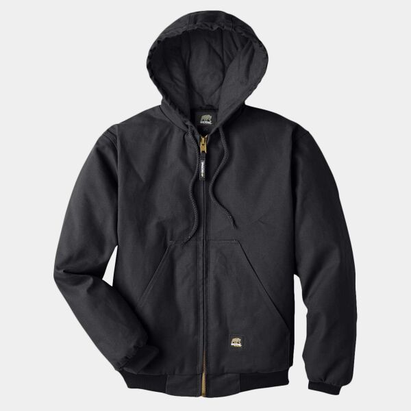 Men's Tall Highland Washed Cotton Duck Hooded Jacket Thumbnail