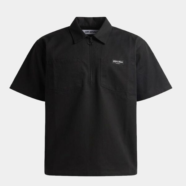Unisex Work Heavyweight Quarter-Zip Short Sleeve Shirt Thumbnail