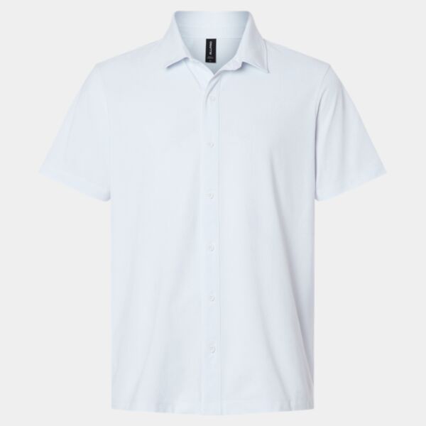 Men's Pro-Flex Sorona® Button Down Short Sleeve Shirt Thumbnail