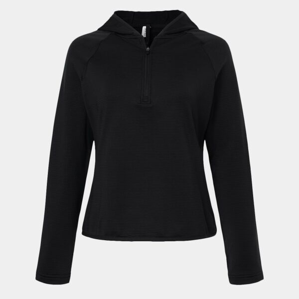 Women's Qualify Quarter-Zip Hooded Pullover Thumbnail