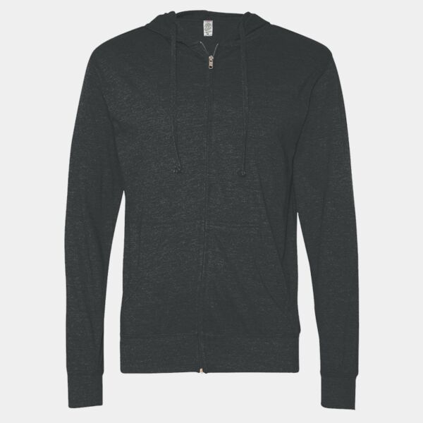 Lightweight Jersey Full-Zip Hooded T-Shirt Thumbnail