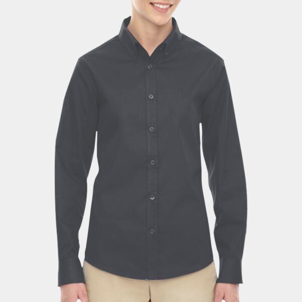 Ladies' Operate Long-Sleeve Twill Shirt Thumbnail