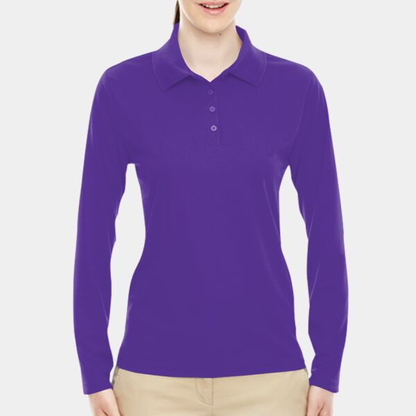 Ladies' Pinnacle Performance Long-Sleeve Piqué Polo Thumbnail