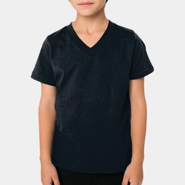 2156 Toddler Fine Jersey V-Neck T-Shirt Thumbnail
