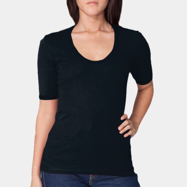 4362 Baby Rib S/S U-Neck T-Shirt Thumbnail