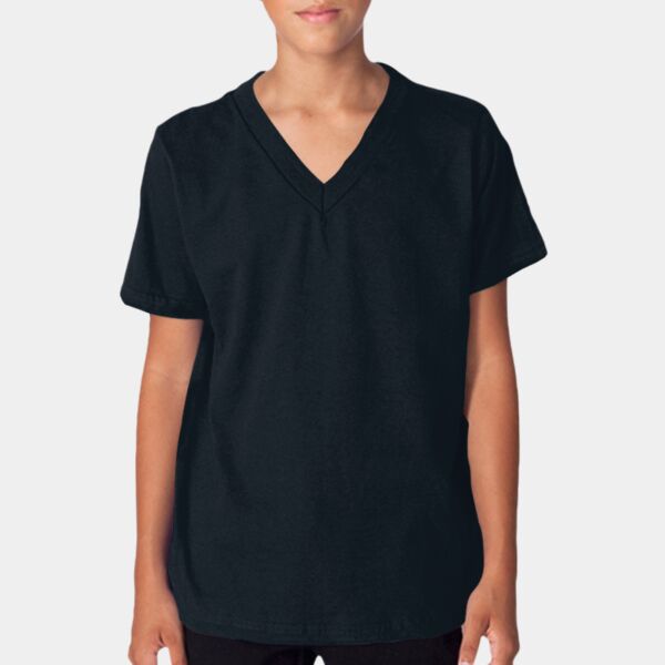 2256 Youth Fine Jersey V-Neck T-Shirt Thumbnail