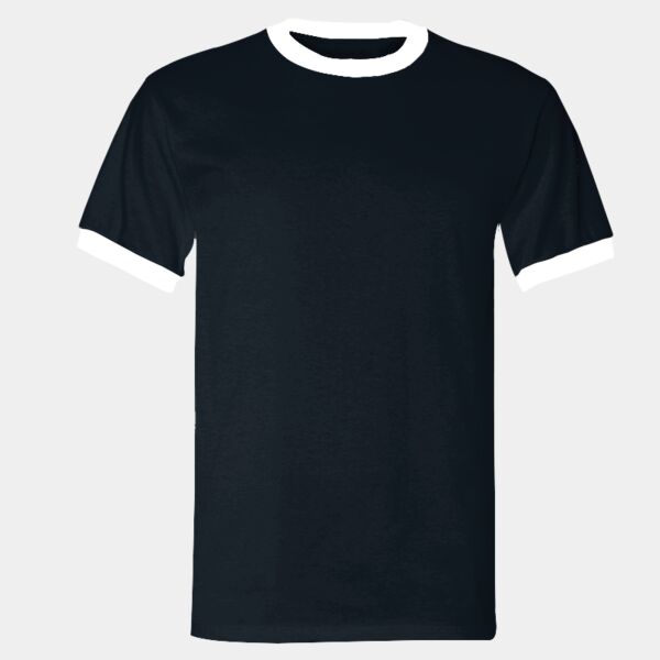 BB410 Poly-Cotton S/S Ringer T-Shirt Thumbnail