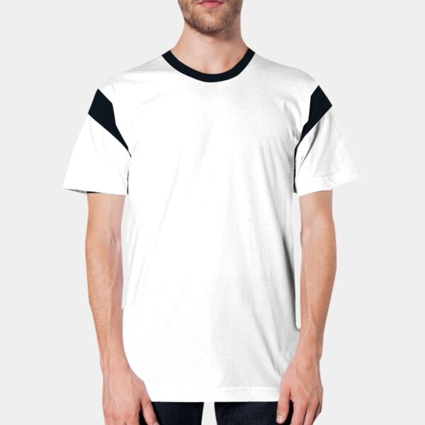 2430 Fine Jersey Contrast Inset S/S T-Shirt Thumbnail