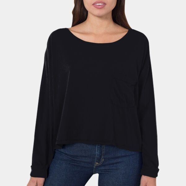 RSA0316 Mid-Length L/S Pocket T-Shirt Thumbnail